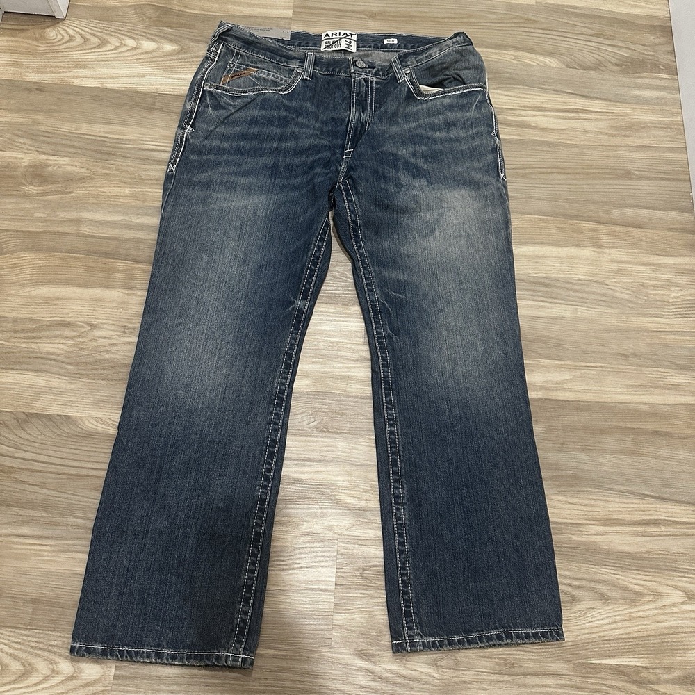 Ariat M4 Relaxed Boot Cut Jeans Mens 38x32 Blue Coltrane Durango 10017511 NWT - Picture 3 of 8